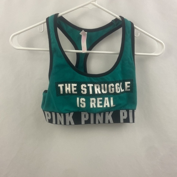 PINK Victoria’s Secret The Struggle Is Real Size Small Sports Bra - Picture 2 of 6